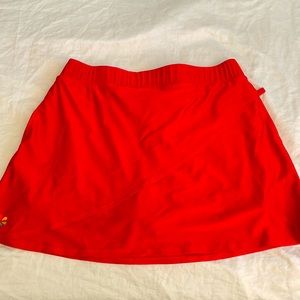 TINO’S GAL GOLF skirt with shirts spandex sz XL in red